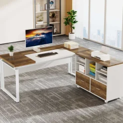 Tribesigns Desks*L-Shaped Executive Desk, 63