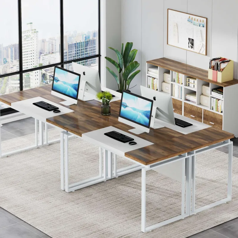 Tribesigns Desks*L-Shaped Executive Desk, 63" Computer Desk with Mobile File Cabinet