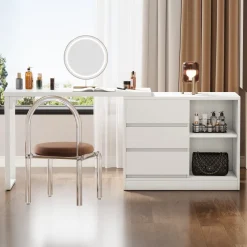 Tribesigns Makeup Vanities*Makeup Vanity, Dressing Table With 3 Drawers And Storage Shelves