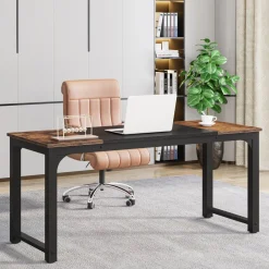 Tribesigns Desks*Modern Computer Desk, Industrial Style Desk Computer Workstation