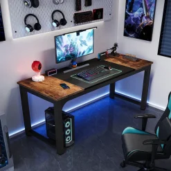 Tribesigns Desks*Modern Computer Desk, Industrial Style Desk Computer Workstation