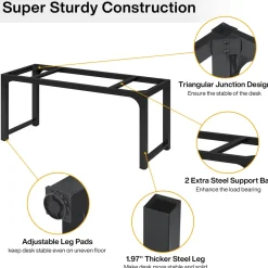Tribesigns Desks*Modern Computer Desk, Industrial Style Desk Computer Workstation