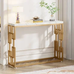 Tribesigns Console Tables|Console Tables*Modern Console Table, 42.5" Sofa Foyer Table with Faux Marble Tabletop