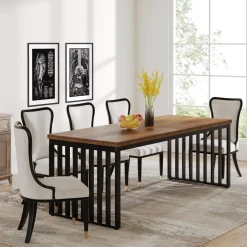 Tribesigns Dining Tables*Modern Dining Table, 78.74 inches Sturdy Kitchen Table