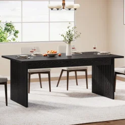Tribesigns Dining Tables*Modern Dining Table, 63" Rectangular Kitchen Table for 6 People