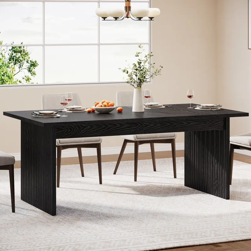 Tribesigns Dining Tables*Modern Dining Table, 63" Rectangular Kitchen Table for 6 People