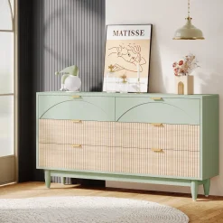 Tribesigns Chests Of Drawers*Modern 6-Drawer Dresser, 55 Inches Storage Chest of Drawers