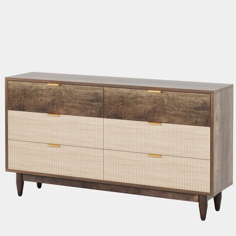 Tribesigns Chests Of Drawers*Modern 6-Drawer Dresser, 55 Inches Storage Chest of Drawers