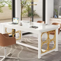 Tribesigns Desks*Modern Executive Desk, 63