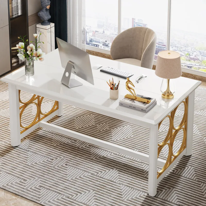 Tribesigns Desks*Modern Executive Desk, 63" Computer Desk Conference Table