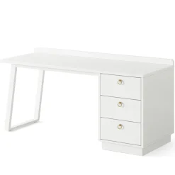 Tribesigns Makeup Vanities*Modern Makeup Vanity Desk, 55" Dressing Table with 3 Drawers(Without Mirror)