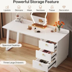 Tribesigns Makeup Vanities*Modern Makeup Vanity Desk, 55