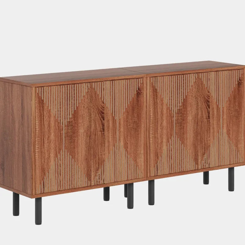 Tribesigns Sideboards & Buffets|Sideboards & Buffets*Modern Sideboard Buffet, 58" Wood Storage Cabinet with Doors