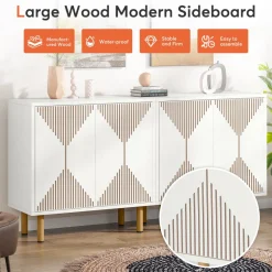 Tribesigns Sideboards & Buffets|Sideboards & Buffets*Modern Sideboard Buffet, 58