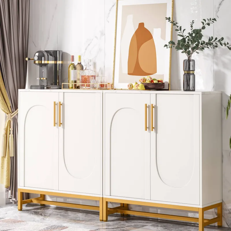Tribesigns Sideboards & Buffets|Sideboards & Buffets*Modern Sideboard Buffet Storage Cabinet with Faux Marble Top