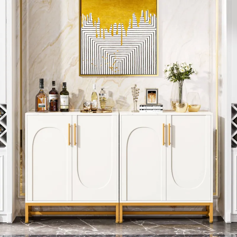 Tribesigns Sideboards & Buffets|Sideboards & Buffets*Modern Sideboard Buffet Storage Cabinet with Faux Marble Top