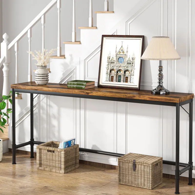 Tribesigns Console Tables|Console Tables*Narrow Console Table, 70.9" Extra Long Sofa Table Industrial Hallway Table