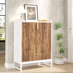 Tribesigns Shoe Racks & Cabinets|Shoe Racks & Cabinets*25-Pair Shoe Cabinet with Doors, 5-Tier Modern Shoe Rack Organizer