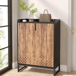 Tribesigns Shoe Racks & Cabinets|Shoe Racks & Cabinets*25-Pair Shoe Cabinet with Doors, 5-Tier Modern Shoe Rack Organizer