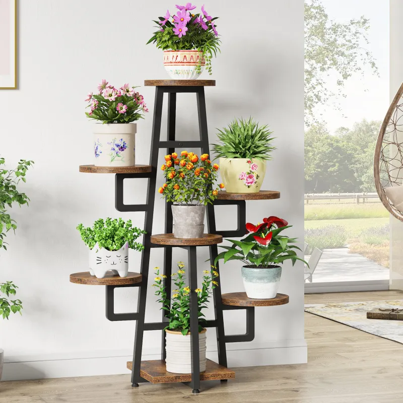 Tribesigns Plant Stands|Plant Stands*Plant Stand, 7 Tier Plant Pots Holder Rack Flower Stand Shelf