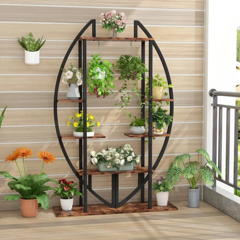 Tribesigns Plant Stands|Plant Stands*Plant Stand, 5-Tier Bonsai Flower Rack Display Shelf Pack of 2