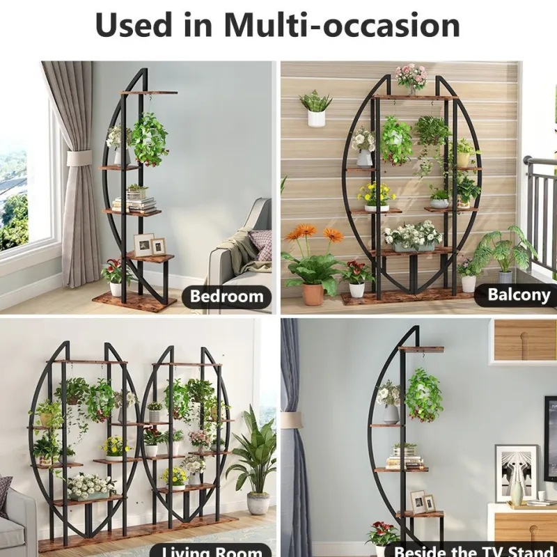 Tribesigns Plant Stands|Plant Stands*Plant Stand, 5-Tier Bonsai Flower Rack Display Shelf Pack of 2