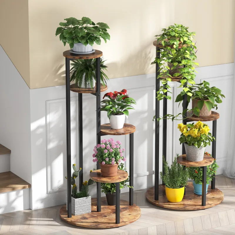 Tribesigns Plant Stands|Plant Stands*Plant Stand, 4-Tier Plant Shelf Holders Corner Flower Pot Stands