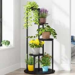 Tribesigns Plant Stands|Plant Stands*Plant Stand, 4-Tier Plant Shelf Holders Corner Flower Pot Stands