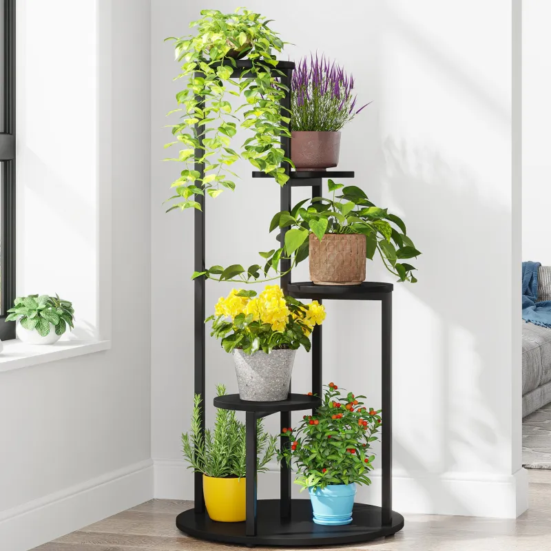 Tribesigns Plant Stands|Plant Stands*Plant Stand, 4-Tier Plant Shelf Holders Corner Flower Pot Stands