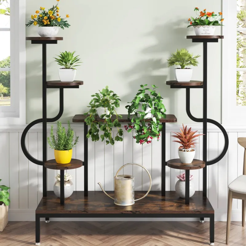 Tribesigns Plant Stands|Plant Stands*Plant Stand, 8-tier Potted Ladder Holder Flower Rack Shelves