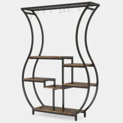 Tribesigns Plant Stands|Plant Stands*Plant Stand, Vase Shape 6-Tier Plant Display Rack with 10 Hanging Hooks