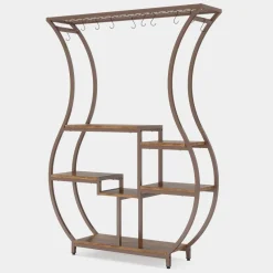 Tribesigns Plant Stands|Plant Stands*Plant Stand, Vase Shape 6-Tier Plant Display Rack with 10 Hanging Hooks