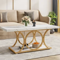 Tribesigns Coffee Tables*Rectangle Coffee Table, 47.24