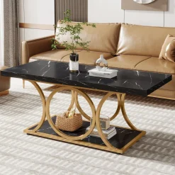 Tribesigns Coffee Tables*Rectangle Coffee Table, 47.24