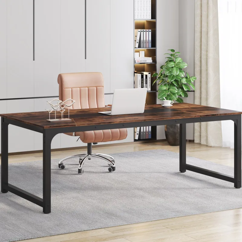 Tribesigns Desks*Rectangular Conference Table, 6FT Meeting Seminar Table Computer Desk