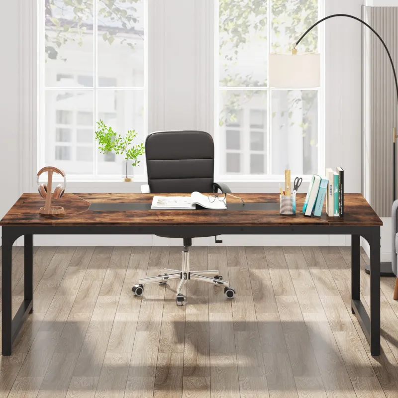 Tribesigns Desks*Rectangular Conference Table, 6FT Meeting Seminar Table Computer Desk