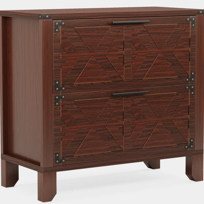Tribesigns File Cabinets|File Cabinets*Retro File Cabinet, Storage Cabinet with 2 Storage Drawers