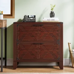 Tribesigns File Cabinets|File Cabinets*Retro File Cabinet, Storage Cabinet with 2 Storage Drawers