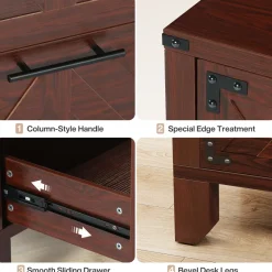 Tribesigns File Cabinets|File Cabinets*Retro File Cabinet, Storage Cabinet with 2 Storage Drawers