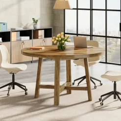 Tribesigns Desks*Round Conference Table, 47