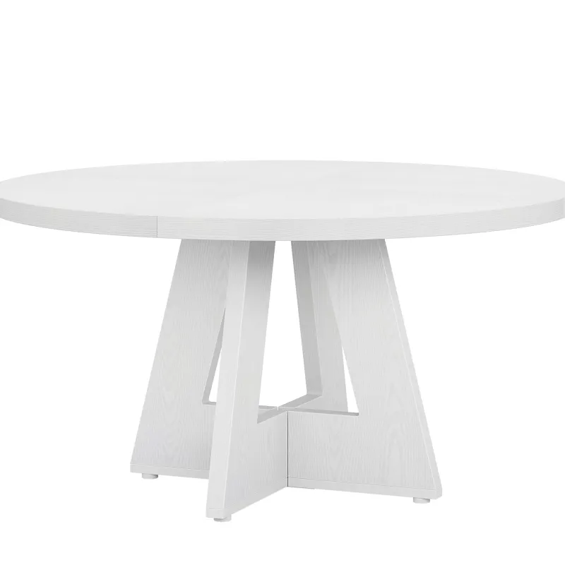 Tribesigns Dining Tables*Round Dining Table for 4, 47" Wood Kitchen Table Farmhouse Dinner Table