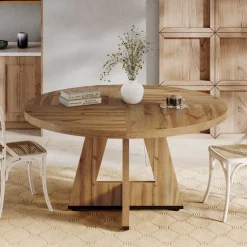Tribesigns Dining Tables*Round Dining Table for 4, 47
