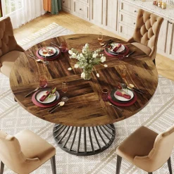 Tribesigns Dining Tables*Round Dining Table for 4-6, 47