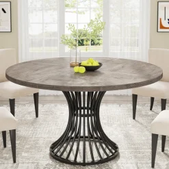 Tribesigns Dining Tables*Round Dining Table for 4-6, 47