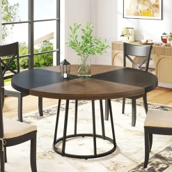 Tribesigns Dining Tables*Round Dining Table for 4 People, 47