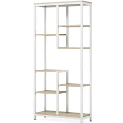 Tribesigns Bookcases & Bookshelves|Bookcases & Bookshelves*8-shelf Bookshelf, Industrial Open Bookcase Storage Display Rack
