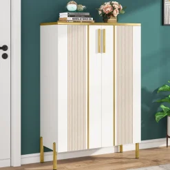 Tribesigns Shoe Racks & Cabinets|Shoe Racks & Cabinets*Shoe Cabinet , 6-Tier Shoe Storage Organizer with Adjustable Shelves & Doors