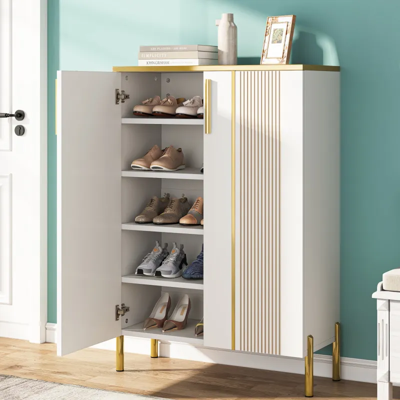 Tribesigns Shoe Racks & Cabinets|Shoe Racks & Cabinets*Shoe Cabinet , 6-Tier Shoe Storage Organizer with Adjustable Shelves & Doors