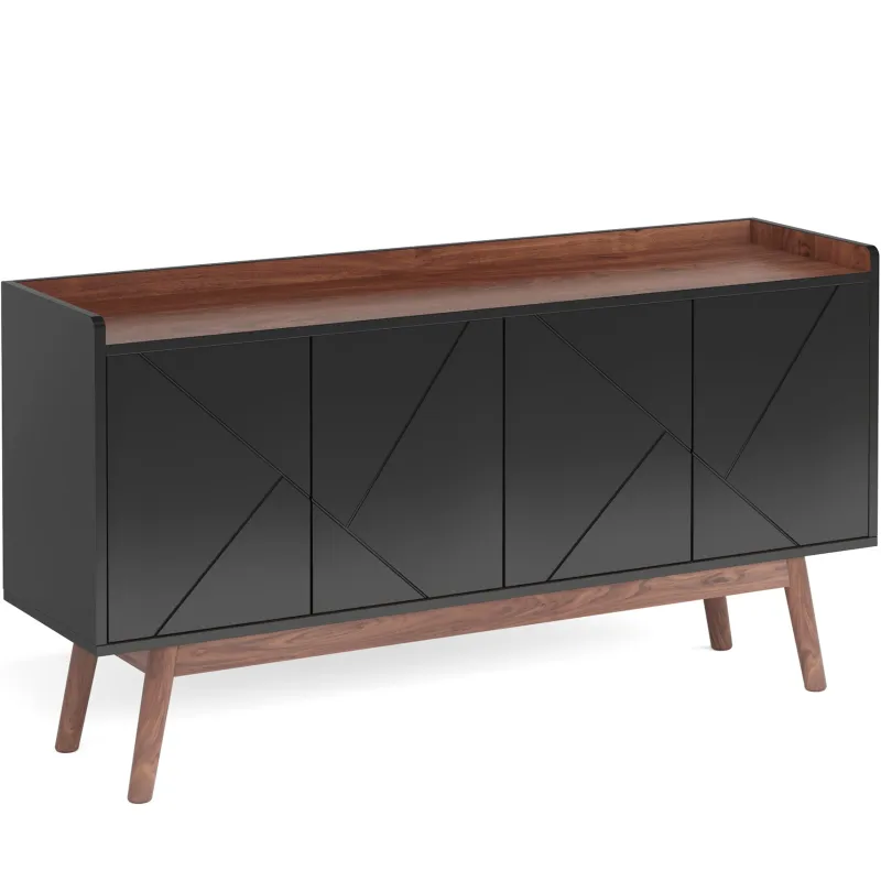 Tribesigns Sideboards & Buffets|Sideboards & Buffets*Sideboard Buffet, 55" Kitchen Buffet Cabinet Coffee Bar Table