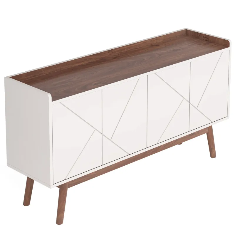 Tribesigns Sideboards & Buffets|Sideboards & Buffets*Sideboard Buffet, 55" Kitchen Buffet Cabinet Coffee Bar Table